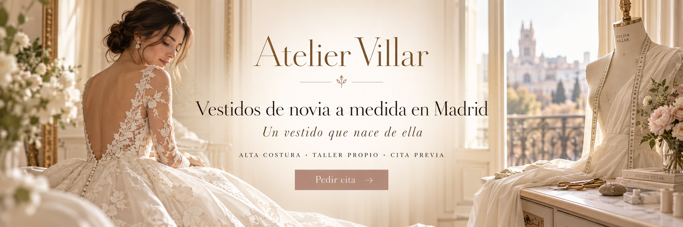 Atelier vestidos de novia, en Madrid